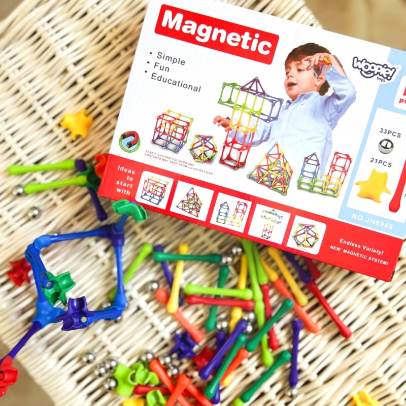 ✨magnetyczne klocki konstrukcyjne 110 el. nauka i zabawa w jednym! ✨