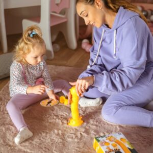 ✨zabawna gra rodzinna Żyrafka buduj wieżę z kubeczków✨