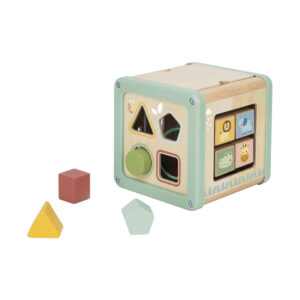 ✨pastelowa kostka aktywności – drewniany edukacyjny sorter 5w1 ✨
