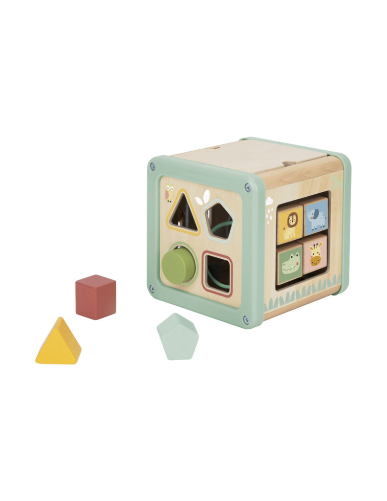 ✨pastelowa kostka aktywności – drewniany edukacyjny sorter 5w1 ✨