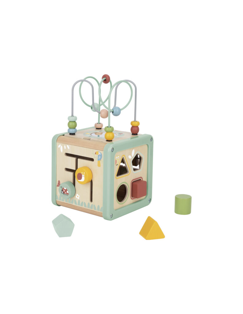 ✨pastelowa kostka aktywności – drewniany edukacyjny sorter 5w1 ✨