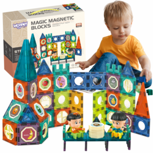 klocki magnetyczne zamek woopie – 98 el.