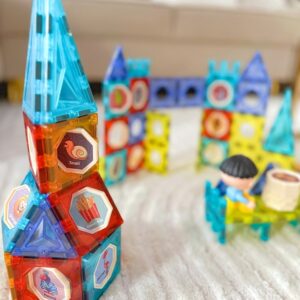 klocki magnetyczne zamek woopie – 98 el.