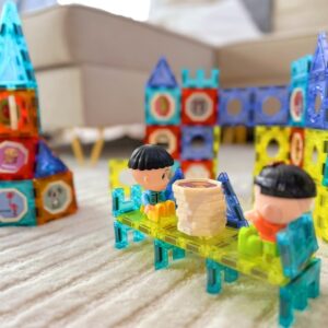 klocki magnetyczne zamek woopie – 98 el.