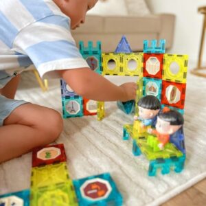 klocki magnetyczne zamek woopie – 98 el.