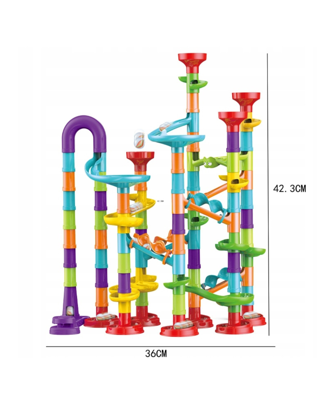 kulodrom spiralny 113 el. – kreatywny tor z kulkami dla dzieci 3+ kulodrom spiralny 113 el. – kreatywny tor z kulkami dla dzieci 3+