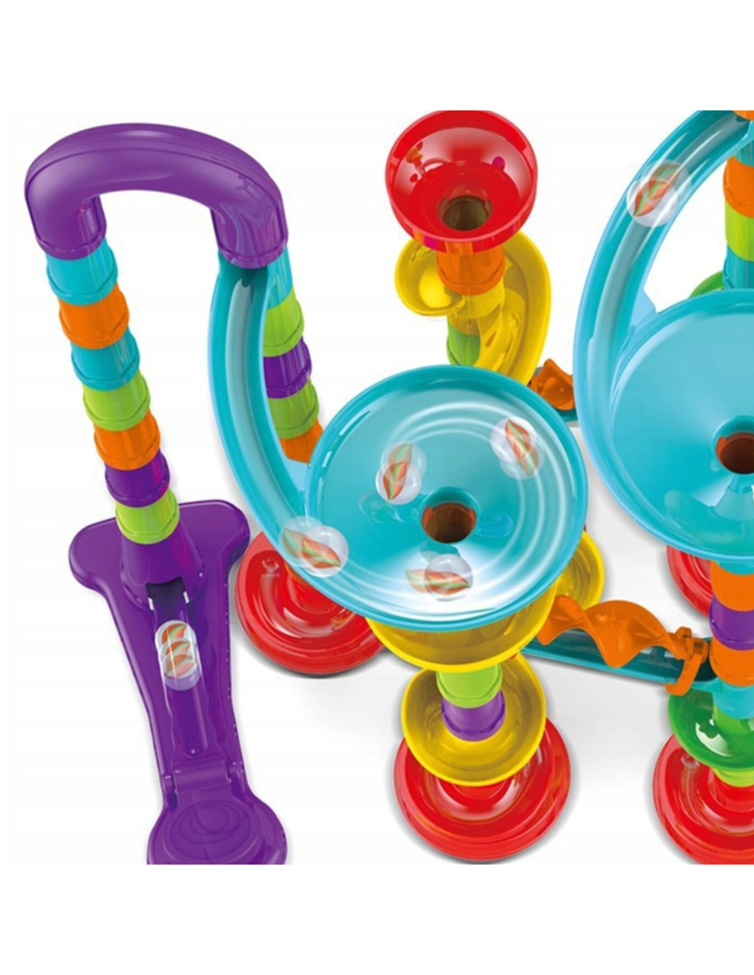 kulodrom spiralny 113 el. – kreatywny tor z kulkami dla dzieci 3+ kulodrom spiralny 113 el. – kreatywny tor z kulkami dla dzieci 3+