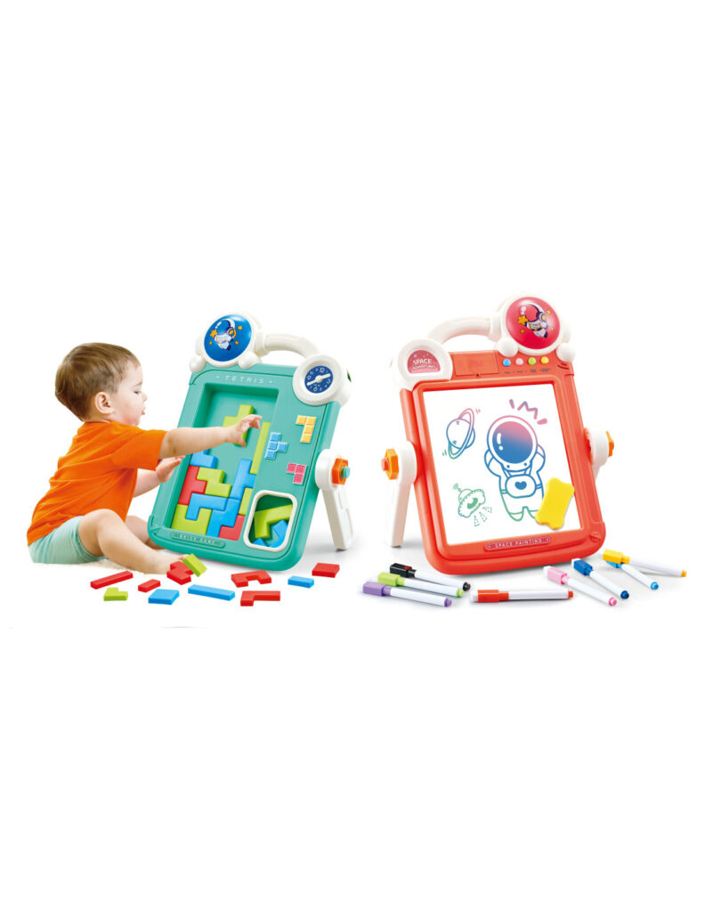 ✨dwustronna tablica dla dzieci – rysuj, układaj tetris i baw się!✨