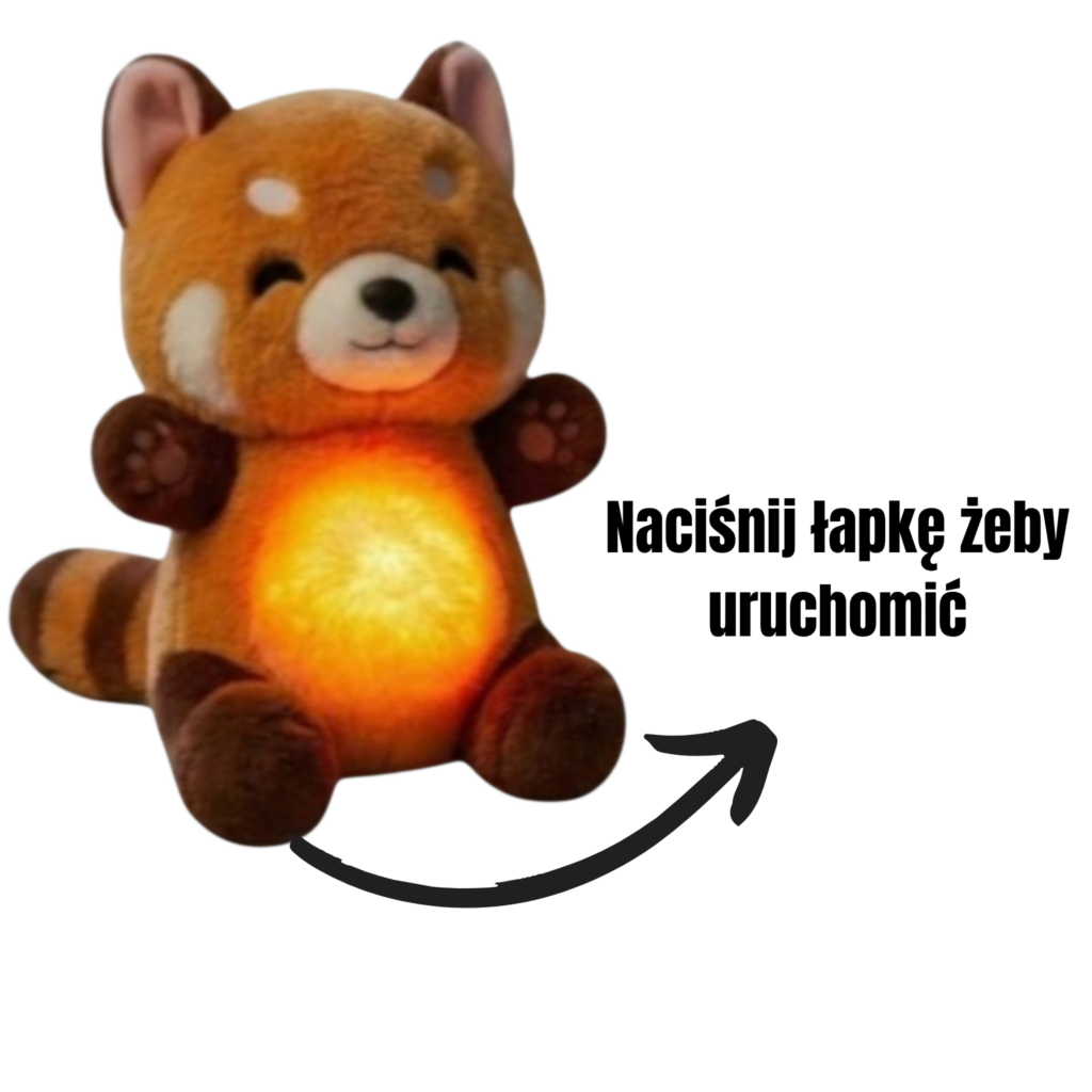 ✨ oddychająca czerwona panda – magiczny towarzysz snu twojego dziecka✨