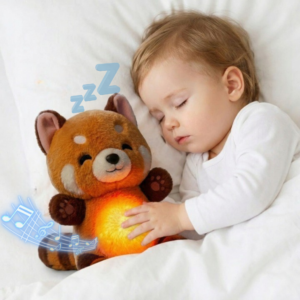 ✨ oddychająca czerwona panda – magiczny towarzysz snu twojego dziecka✨