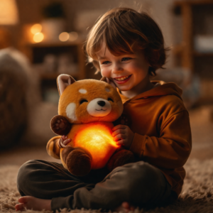 ✨ oddychająca czerwona panda – magiczny towarzysz snu twojego dziecka✨
