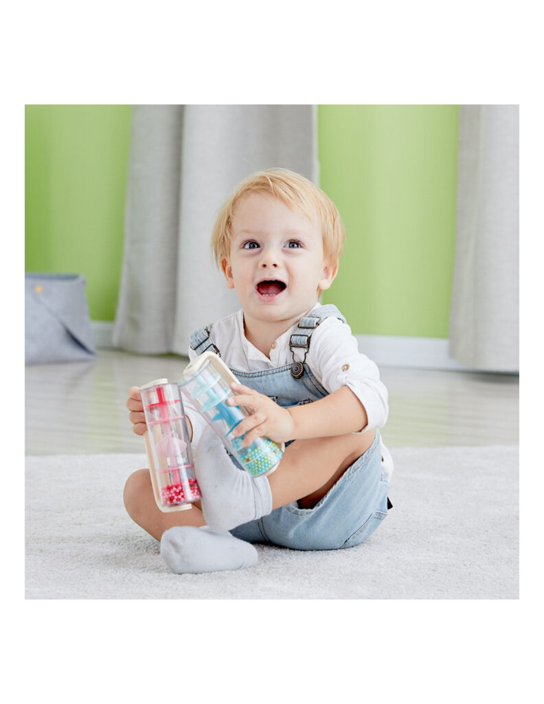 deszczownica drewniana grzeczotka– kojący dźwięk deszczu 🌧️ zabawka sensoryczna