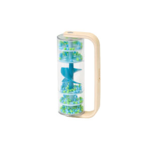 deszczownica drewniana grzeczotka– kojący dźwięk deszczu 🌧️ zabawka sensoryczna