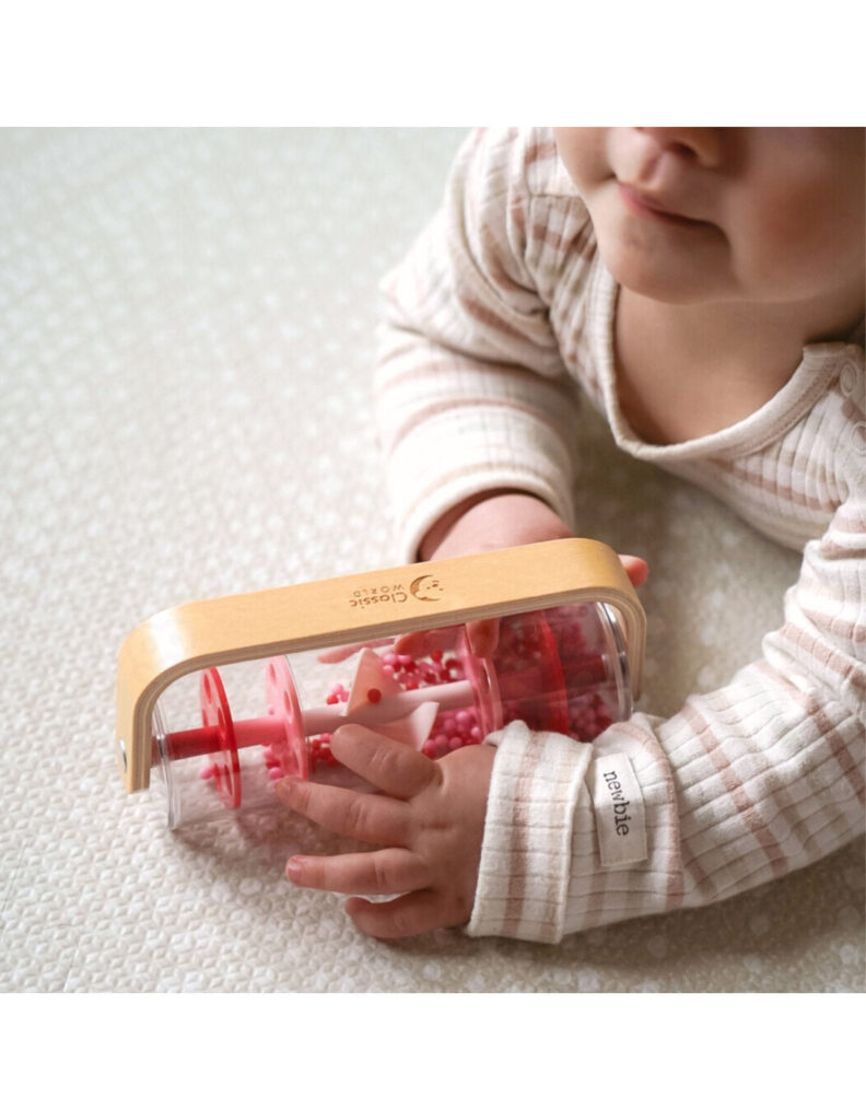 ✨deszczownica drewniana grzeczotka– kojący dźwięk deszczu 🌧️ zabawka sensoryczna✨