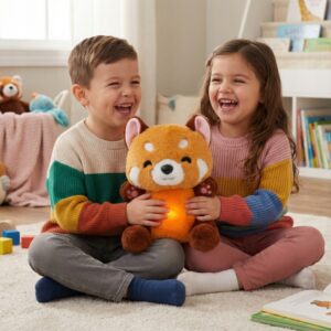 ✨ oddychająca czerwona panda – magiczny towarzysz snu twojego dziecka✨