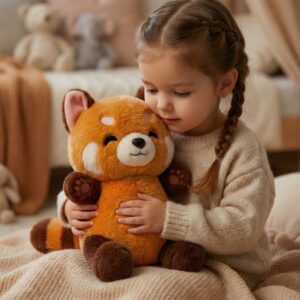 ✨ oddychająca czerwona panda – magiczny towarzysz snu twojego dziecka✨