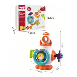 ✨kostka sensoryczna montessori kosmiczna rakieta🚀 – zabawka edukacyjna 18m+✨