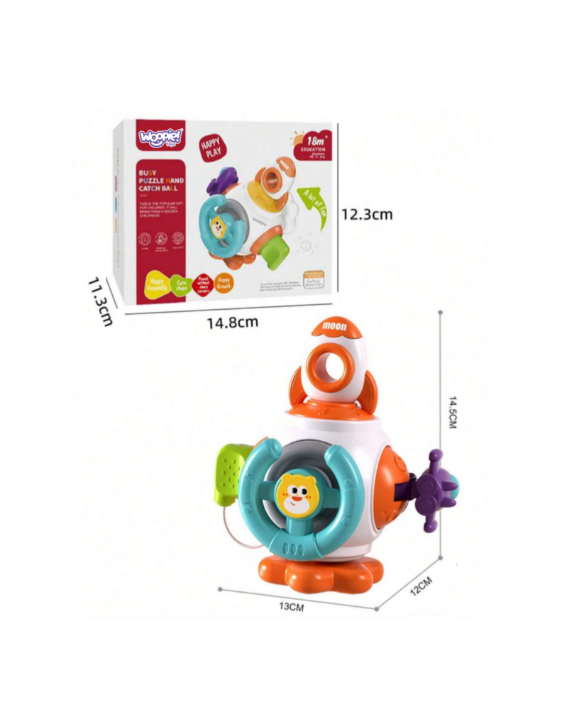 ✨kostka sensoryczna montessori kosmiczna rakieta🚀 – zabawka edukacyjna 18m+✨