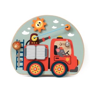 ✨drewniana tablica manipulacyjna strażak 6w1 – zabawka sensoryczna dla dzieci✨