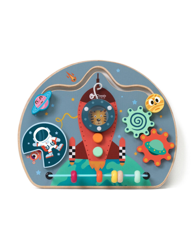 drewniana tablica edukacyjna 6w1 – zabawa i rozwój dziecka