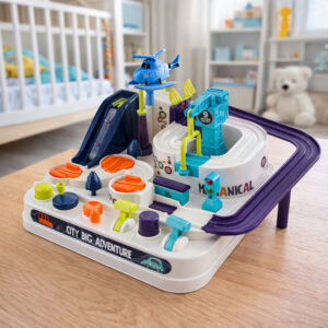 ✨tor przeszkód parking + 4 autka i helikopter | zabawka edukacyjna✨