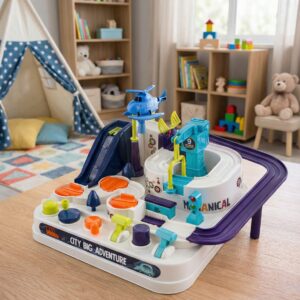 ✨tor przeszkód parking + 4 autka i helikopter | zabawka edukacyjna✨