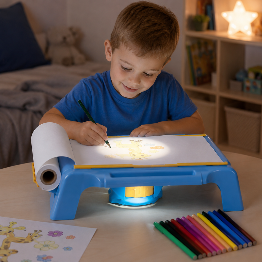 ✨ edukacyjny projektor do rysowania dla dzieci stolik z rzutnikiem 3+✨