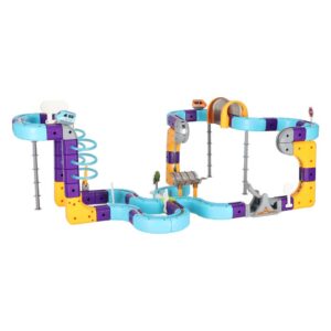  🚗🧲tor magnetyczny stem magnetic track go! + auto | klocki konstrukcyjne [129 el.]