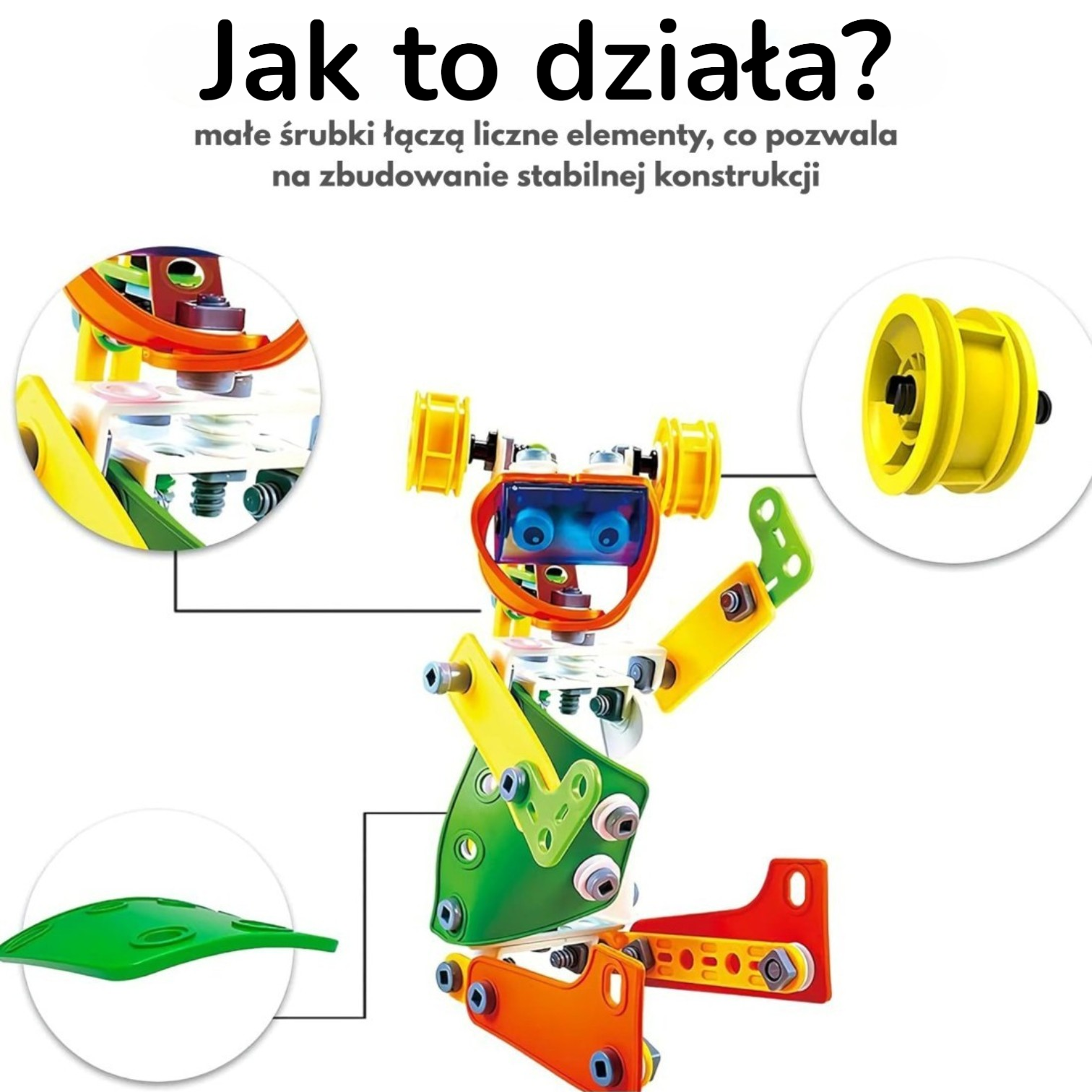 klocki konstrukcyjne 5w1 164el. zestaw małego inżyniera klocki konstrukcyjne 5w1 164el. zestaw małego inżyniera