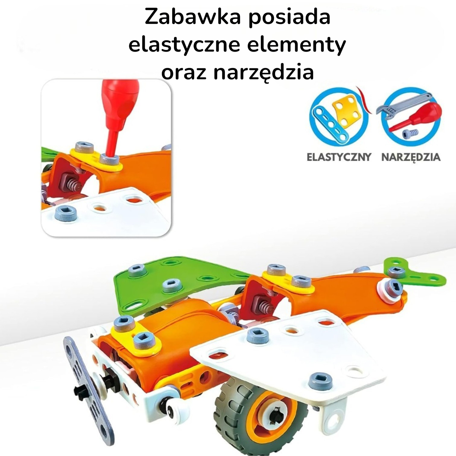 klocki konstrukcyjne 5w1 164el. zestaw małego inżyniera klocki konstrukcyjne 5w1 164el. zestaw małego inżyniera