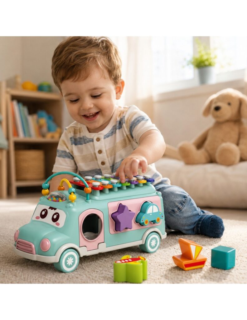 ✨interaktywny samochodzik sorter z cymbałkami, zabawka edukacyjna 3w1✨ ✨interaktywny samochodzik sorter z cymbałkami, zabawka edukacyjna 3w1✨